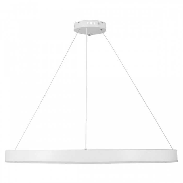 GloboStar® VENOM 61183 Κρεμαστό Φωτιστικό Δαχτυλίδι-Κύκλος LED CCT 75W 8818lm 120° AC 220-240V - Εναλλαγή Φωτισμού μέσω Τηλεχειριστηρίου All In One Ψυχρό 6000K+Φυσικό 4500K+Θερμό 2700K Dimmable Φ100cm - Λευκό - 3 Years Warranty