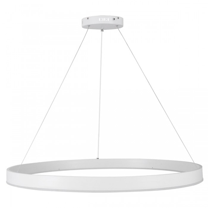 GloboStar® VENOM 61183 Κρεμαστό Φωτιστικό Δαχτυλίδι-Κύκλος LED CCT 75W 8818lm 120° AC 220-240V - Εναλλαγή Φωτισμού μέσω Τηλεχειριστηρίου All In One Ψυχρό 6000K+Φυσικό 4500K+Θερμό 2700K Dimmable Φ100cm - Λευκό - 3 Years Warranty
