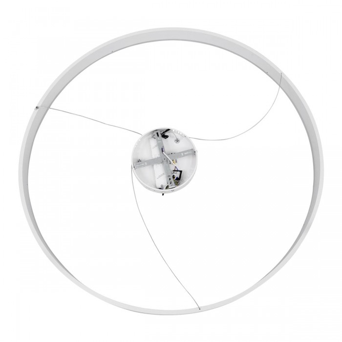 GloboStar® VENOM 61183 Κρεμαστό Φωτιστικό Δαχτυλίδι-Κύκλος LED CCT 75W 8818lm 120° AC 220-240V - Εναλλαγή Φωτισμού μέσω Τηλεχειριστηρίου All In One Ψυχρό 6000K+Φυσικό 4500K+Θερμό 2700K Dimmable Φ100cm - Λευκό - 3 Years Warranty