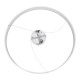 GloboStar® VENOM 61183 Κρεμαστό Φωτιστικό Δαχτυλίδι-Κύκλος LED CCT 75W 8818lm 120° AC 220-240V - Εναλλαγή Φωτισμού μέσω Τηλεχειριστηρίου All In One Ψυχρό 6000K+Φυσικό 4500K+Θερμό 2700K Dimmable Φ100cm - Λευκό - 3 Years Warranty