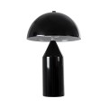 GloboStar® URANUS-S 61449 Μοντέρνο Επιτραπέζιο Φωτιστικό Πορτατίφ Δίφωτο 2 x E27 IP20 Μαύρο & Λευκό Μέταλλο - Μ25 x Π25 x Υ39cm