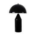 GloboStar® URANUS-S 61449 Μοντέρνο Επιτραπέζιο Φωτιστικό Πορτατίφ Δίφωτο 2 x E27 IP20 Μαύρο & Λευκό Μέταλλο - Μ25 x Π25 x Υ39cm