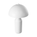 GloboStar® URANUS-S 61450 Μοντέρνο Επιτραπέζιο Φωτιστικό Πορτατίφ Δίφωτο 2 x E27 IP20 Λευκό Μέταλλο - Μ25 x Π25 x Υ39cm