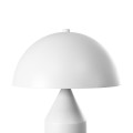 GloboStar® URANUS-S 61450 Μοντέρνο Επιτραπέζιο Φωτιστικό Πορτατίφ Δίφωτο 2 x E27 IP20 Λευκό Μέταλλο - Μ25 x Π25 x Υ39cm