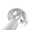 GloboStar® URANUS-S 61450 Μοντέρνο Επιτραπέζιο Φωτιστικό Πορτατίφ Δίφωτο 2 x E27 IP20 Λευκό Μέταλλο - Μ25 x Π25 x Υ39cm