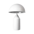 GloboStar® URANUS-M 61454 Μοντέρνο Επιτραπέζιο Φωτιστικό Πορτατίφ Δίφωτο 2 x E27 IP20 Λευκό Μέταλλο - Μ35 x Π35 x Υ54cm