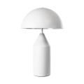 GloboStar® URANUS-M 61454 Μοντέρνο Επιτραπέζιο Φωτιστικό Πορτατίφ Δίφωτο 2 x E27 IP20 Λευκό Μέταλλο - Μ35 x Π35 x Υ54cm