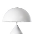 GloboStar® URANUS-M 61454 Μοντέρνο Επιτραπέζιο Φωτιστικό Πορτατίφ Δίφωτο 2 x E27 IP20 Λευκό Μέταλλο - Μ35 x Π35 x Υ54cm