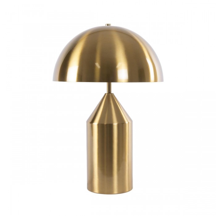 GloboStar® URANUS-M 61455 Μοντέρνο Επιτραπέζιο Φωτιστικό Πορτατίφ Δίφωτο 2 x E27 IP20 Χρυσό & Λευκό Μέταλλο - Μ35 x Π35 x Υ54cm