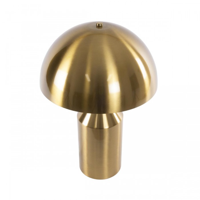 GloboStar® URANUS-M 61455 Μοντέρνο Επιτραπέζιο Φωτιστικό Πορτατίφ Δίφωτο 2 x E27 IP20 Χρυσό & Λευκό Μέταλλο - Μ35 x Π35 x Υ54cm