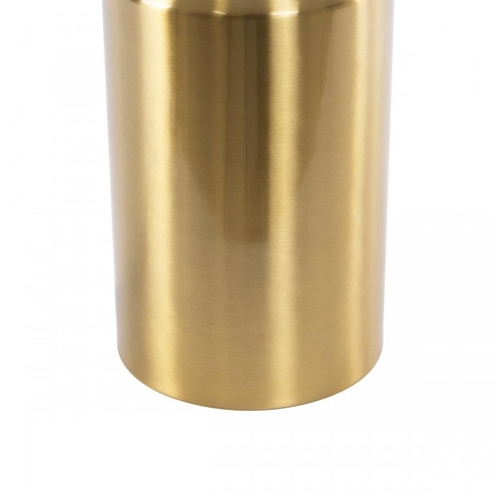 GloboStar® URANUS-M 61455 Μοντέρνο Επιτραπέζιο Φωτιστικό Πορτατίφ Δίφωτο 2 x E27 IP20 Χρυσό & Λευκό Μέταλλο - Μ35 x Π35 x Υ54cm