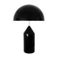 GloboStar® URANUS-L 61457 Μοντέρνο Επιτραπέζιο Φωτιστικό Πορτατίφ Δίφωτο 2 x E27 IP20 Μαύρο & Λευκό Μέταλλο - Μ50 x Π50 x Υ77cm