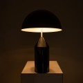 GloboStar® URANUS-L 61457 Μοντέρνο Επιτραπέζιο Φωτιστικό Πορτατίφ Δίφωτο 2 x E27 IP20 Μαύρο & Λευκό Μέταλλο - Μ50 x Π50 x Υ77cm