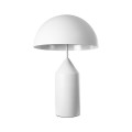 GloboStar® URANUS-L 61458 Μοντέρνο Επιτραπέζιο Φωτιστικό Πορτατίφ Δίφωτο 2 x E27 IP20 Λευκό Μέταλλο - Μ50 x Π50 x Υ77cm
