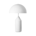 GloboStar® URANUS-L 61458 Μοντέρνο Επιτραπέζιο Φωτιστικό Πορτατίφ Δίφωτο 2 x E27 IP20 Λευκό Μέταλλο - Μ50 x Π50 x Υ77cm