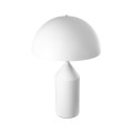GloboStar® URANUS-L 61458 Μοντέρνο Επιτραπέζιο Φωτιστικό Πορτατίφ Δίφωτο 2 x E27 IP20 Λευκό Μέταλλο - Μ50 x Π50 x Υ77cm