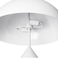 GloboStar® URANUS-L 61458 Μοντέρνο Επιτραπέζιο Φωτιστικό Πορτατίφ Δίφωτο 2 x E27 IP20 Λευκό Μέταλλο - Μ50 x Π50 x Υ77cm