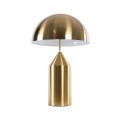 GloboStar® URANUS-L 61459 Μοντέρνο Επιτραπέζιο Φωτιστικό Πορτατίφ Δίφωτο 2 x E27 IP20 Χρυσό & Λευκό Μέταλλο - Μ50 x Π50 x Υ77cm