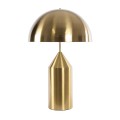 GloboStar® URANUS-L 61459 Μοντέρνο Επιτραπέζιο Φωτιστικό Πορτατίφ Δίφωτο 2 x E27 IP20 Χρυσό & Λευκό Μέταλλο - Μ50 x Π50 x Υ77cm