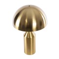 GloboStar® URANUS-L 61459 Μοντέρνο Επιτραπέζιο Φωτιστικό Πορτατίφ Δίφωτο 2 x E27 IP20 Χρυσό & Λευκό Μέταλλο - Μ50 x Π50 x Υ77cm