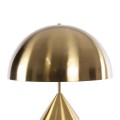 GloboStar® URANUS-L 61459 Μοντέρνο Επιτραπέζιο Φωτιστικό Πορτατίφ Δίφωτο 2 x E27 IP20 Χρυσό & Λευκό Μέταλλο - Μ50 x Π50 x Υ77cm