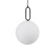 GloboStar® BELLISSIMO 61490 Μοντέρνο Κρεμαστό Φωτιστικό Μπάλα Μονόφωτο 1 x E27 IP20 Λευκό Γυαλί με Μαύρο Μέταλλο - Μ30 x Π30 x Υ52cm GloboStar® BELLISSIMO 61490 Μοντέρνο Κρεμαστό Φωτιστικό Μπάλα Μονόφωτο 1 x E27 IP20 Λευκό Γυαλί με Μαύρο Μέταλλο - Μ30 x Π30 x Υ52cm