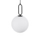 GloboStar® BELLISSIMO 61490 Μοντέρνο Κρεμαστό Φωτιστικό Μπάλα Μονόφωτο 1 x E27 IP20 Λευκό Γυαλί με Μαύρο Μέταλλο - Μ30 x Π30 x Υ52cm GloboStar® BELLISSIMO 61490 Μοντέρνο Κρεμαστό Φωτιστικό Μπάλα Μονόφωτο 1 x E27 IP20 Λευκό Γυαλί με Μαύρο Μέταλλο - Μ30 x Π30 x Υ52cm