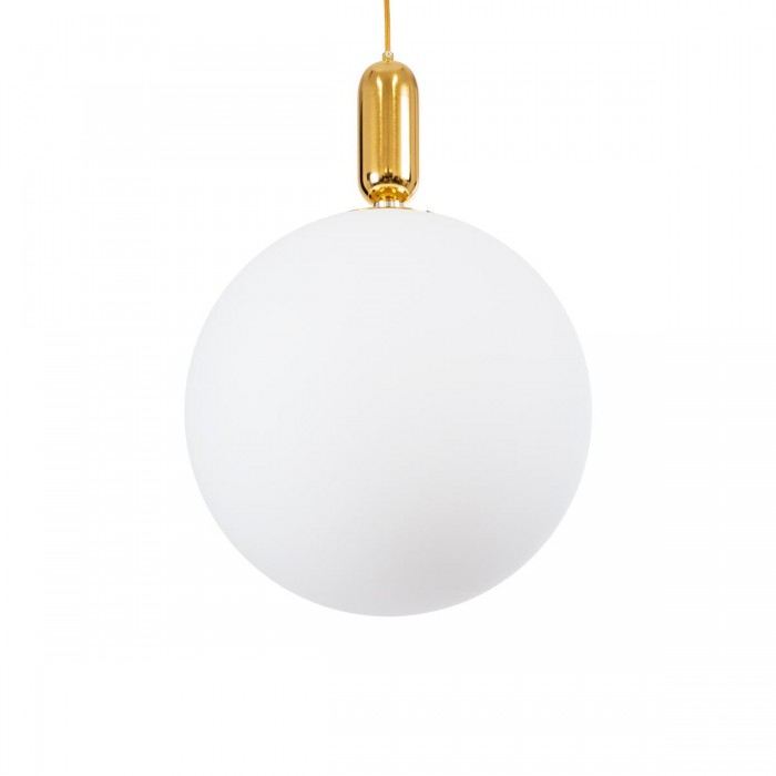 GloboStar® ESTETICO 61494 Μοντέρνο Κρεμαστό Φωτιστικό Μπάλα Μονόφωτο 1 x E27 IP20 Λευκό Γυαλί με Χρυσό Μέταλλο - Μ40 x Π40 x Υ58cm GloboStar® ESTETICO 61494 Μοντέρνο Κρεμαστό Φωτιστικό Μπάλα Μονόφωτο 1 x E27 IP20 Λευκό Γυαλί με Χρυσό Μέταλλο - Μ40 x Π40 x Υ58cm