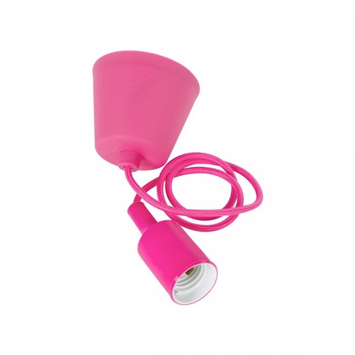 GloboStar® CABLITO 61552 Μοντέρνο Κρεμαστό Φωτιστικό Ανάρτηση Μονόφωτο 1 x E27 Ροζ Σιλικόνη - Μ4 x Π4 x Υ110cm GloboStar® CABLITO 61552 Μοντέρνο Κρεμαστό Φωτιστικό Ανάρτηση Μονόφωτο 1 x E27 Ροζ Σιλικόνη - Μ4 x Π4 x Υ110cm