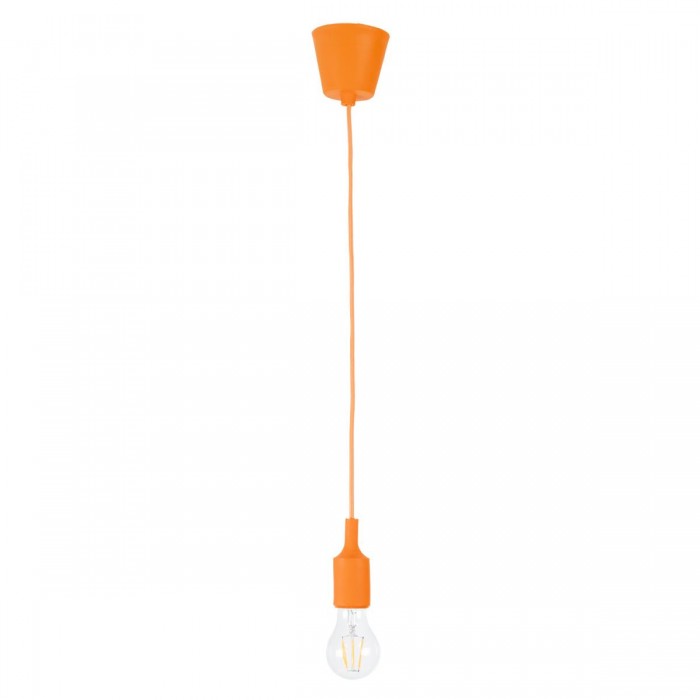 GloboStar® CABLITO 61554 Μοντέρνο Κρεμαστό Φωτιστικό Ανάρτηση Μονόφωτο 1 x E27 IP20 Πορτοκαλί Σιλικόνη - Μ4 x Π4 x Υ110cm GloboStar® CABLITO 61554 Μοντέρνο Κρεμαστό Φωτιστικό Ανάρτηση Μονόφωτο 1 x E27 IP20 Πορτοκαλί Σιλικόνη - Μ4 x Π4 x Υ110cm