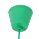 GloboStar® CABLITO 61556 Μοντέρνο Κρεμαστό Φωτιστικό Ανάρτηση Μονόφωτο 1 x E27 IP20 Πράσινο Σιλικόνη - Μ4 x Π4 x Υ110cm