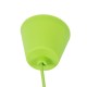 GloboStar® CABLITO 61557 Μοντέρνο Κρεμαστό Φωτιστικό Ανάρτηση Μονόφωτο 1 x E27 IP20 Πράσινο Σιλικόνη - Μ4 x Π4 x Υ110cm