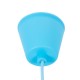 GloboStar® CABLITO 61559 Μοντέρνο Κρεμαστό Φωτιστικό Ανάρτηση Μονόφωτο 1 x E27 Γαλάζιο Σιλικόνη - Μ4 x Π4 x Υ110cm