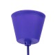 GloboStar® CABLITO 61560 Μοντέρνο Κρεμαστό Φωτιστικό Ανάρτηση Μονόφωτο 1 x E27 Μωβ Σιλικόνη - Μ4 x Π4 x Υ110cm