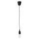 GLOBOSTAR® CABLITO 61552 Μοντέρνο Κρεμαστό Φωτιστικό Οροφής με Ντουί 1 x E27 AC 220-240V IP20 - Μαύρο - Μ4 x Π4 x Υ110cm GLOBOSTAR® CABLITO 61552 Μοντέρνο Κρεμαστό Φωτιστικό Οροφής με Ντουί 1 x E27 AC 220-240V IP20 - Μαύρο - Μ4 x Π4 x Υ110cm