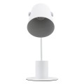 GloboStar® PENCASE 61564 Μοντέρνο Επιτραπέζιο Φωτιστικό Πορτατίφ Μονόφωτο 1 x E27 IP20 Λευκό Μέταλλο - Μ12 x Π15 x Υ38cm