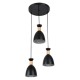 GloboStar® AVA 61572 Μοντέρνο Κρεμαστό Φωτιστικό Καμπάνα Τρίφωτο 3 x E27 IP20 Μαύρο Μέταλλο με Μπεζ Ξύλο - Μ35 x Π35 x Υ130cm GloboStar® AVA 61572 Μοντέρνο Κρεμαστό Φωτιστικό Καμπάνα Τρίφωτο 3 x E27 IP20 Μαύρο Μέταλλο με Μπεζ Ξύλο - Μ35 x Π35 x Υ130cm