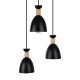 GloboStar® AVA 61572 Μοντέρνο Κρεμαστό Φωτιστικό Καμπάνα Τρίφωτο 3 x E27 IP20 Μαύρο Μέταλλο με Μπεζ Ξύλο - Μ35 x Π35 x Υ130cm GloboStar® AVA 61572 Μοντέρνο Κρεμαστό Φωτιστικό Καμπάνα Τρίφωτο 3 x E27 IP20 Μαύρο Μέταλλο με Μπεζ Ξύλο - Μ35 x Π35 x Υ130cm