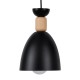 GloboStar® AVA 61572 Μοντέρνο Κρεμαστό Φωτιστικό Καμπάνα Τρίφωτο 3 x E27 IP20 Μαύρο Μέταλλο με Μπεζ Ξύλο - Μ35 x Π35 x Υ130cm GloboStar® AVA 61572 Μοντέρνο Κρεμαστό Φωτιστικό Καμπάνα Τρίφωτο 3 x E27 IP20 Μαύρο Μέταλλο με Μπεζ Ξύλο - Μ35 x Π35 x Υ130cm
