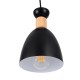 GloboStar® AVA 61572 Μοντέρνο Κρεμαστό Φωτιστικό Καμπάνα Τρίφωτο 3 x E27 IP20 Μαύρο Μέταλλο με Μπεζ Ξύλο - Μ35 x Π35 x Υ130cm GloboStar® AVA 61572 Μοντέρνο Κρεμαστό Φωτιστικό Καμπάνα Τρίφωτο 3 x E27 IP20 Μαύρο Μέταλλο με Μπεζ Ξύλο - Μ35 x Π35 x Υ130cm