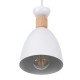 GloboStar® AVA 61573 Μοντέρνο Κρεμαστό Φωτιστικό Καμπάνα Τρίφωτο 3 x E27 IP20 Λευκό Μέταλλο με Μπεζ Ξύλο - Μ35 x Π35 x Υ130cm GloboStar® AVA 61573 Μοντέρνο Κρεμαστό Φωτιστικό Καμπάνα Τρίφωτο 3 x E27 IP20 Λευκό Μέταλλο με Μπεζ Ξύλο - Μ35 x Π35 x Υ130cm