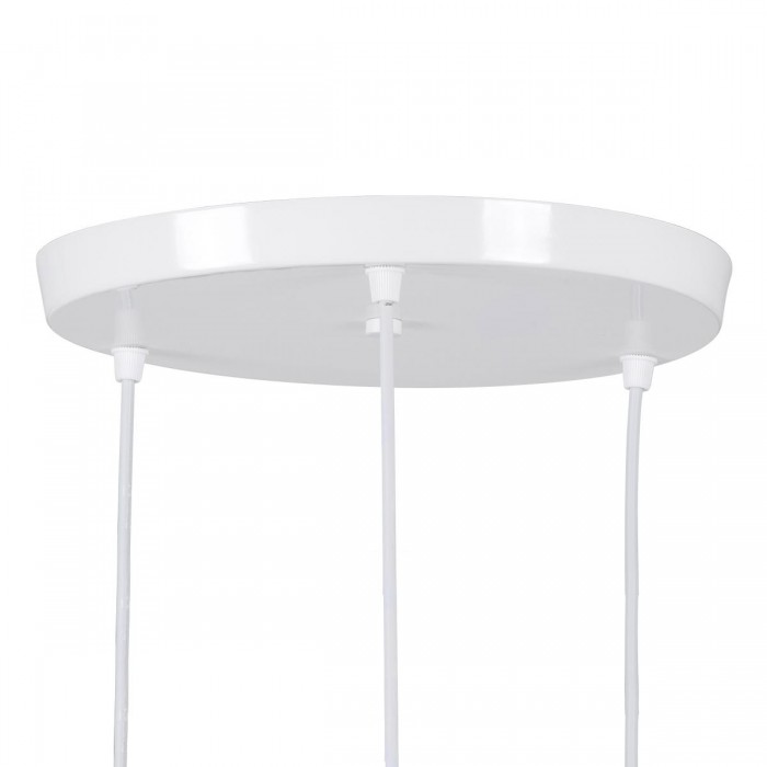GloboStar® AVA 61573 Μοντέρνο Κρεμαστό Φωτιστικό Καμπάνα Τρίφωτο 3 x E27 IP20 Λευκό Μέταλλο με Μπεζ Ξύλο - Μ35 x Π35 x Υ130cm GloboStar® AVA 61573 Μοντέρνο Κρεμαστό Φωτιστικό Καμπάνα Τρίφωτο 3 x E27 IP20 Λευκό Μέταλλο με Μπεζ Ξύλο - Μ35 x Π35 x Υ130cm