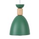 GloboStar® AVA 61575 Μοντέρνο Κρεμαστό Φωτιστικό Καμπάνα Τρίφωτο 3 x E27 IP20 Πράσινο Μέταλλο με Μπεζ Ξύλο - Μ35 x Π35 x Υ130cm GloboStar® AVA 61575 Μοντέρνο Κρεμαστό Φωτιστικό Καμπάνα Τρίφωτο 3 x E27 IP20 Πράσινο Μέταλλο με Μπεζ Ξύλο - Μ35 x Π35 x Υ130cm