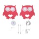 GloboStar® OWL 61576 Παιδικό Κρεμαστό Φωτιστικό Φιγούρα Μονόφωτο 1 x E27 IP20 Πολύχρωμο Πλαστικό - Μ29.5 x Π15.5 x Υ30.5cm