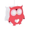GloboStar® OWL 61576 Παιδικό Κρεμαστό Φωτιστικό Φιγούρα Μονόφωτο 1 x E27 IP20 Πολύχρωμο Πλαστικό - Μ29.5 x Π15.5 x Υ30.5cm