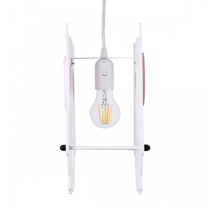 GloboStar® OWL 61576 Παιδικό Κρεμαστό Φωτιστικό Φιγούρα Μονόφωτο 1 x E27 IP20 Πολύχρωμο Πλαστικό - Μ29.5 x Π15.5 x Υ30.5cm