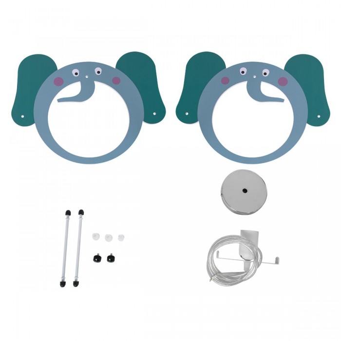 GloboStar® ELEPHANT 61578 Παιδικό Κρεμαστό Φωτιστικό Φιγούρα Μονόφωτο 1 x E27 IP20 Πολύχρωμο Πλαστικό - Μ37.7 x Π15.5 x Υ31.5cm GloboStar® ELEPHANT 61578 Παιδικό Κρεμαστό Φωτιστικό Φιγούρα Μονόφωτο 1 x E27 IP20 Πολύχρωμο Πλαστικό - Μ37.7 x Π15.5 x Υ31.5cm