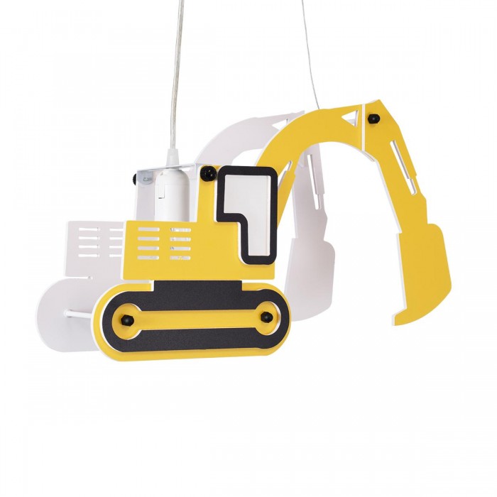 GloboStar® EXCAVATOR 61579 Παιδικό Κρεμαστό Φωτιστικό Φιγούρα Μονόφωτο 1 x E27 IP20 Κίτρινο & Μαύρο Πλαστικό - Μ45 x Π15.5 x Υ27cm GloboStar® EXCAVATOR 61579 Παιδικό Κρεμαστό Φωτιστικό Φιγούρα Μονόφωτο 1 x E27 IP20 Κίτρινο & Μαύρο Πλαστικό - Μ45 x Π15.5 x Υ27cm
