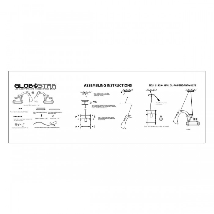 GloboStar® EXCAVATOR 61579 Παιδικό Κρεμαστό Φωτιστικό Φιγούρα Μονόφωτο 1 x E27 IP20 Κίτρινο & Μαύρο Πλαστικό - Μ45 x Π15.5 x Υ27cm GloboStar® EXCAVATOR 61579 Παιδικό Κρεμαστό Φωτιστικό Φιγούρα Μονόφωτο 1 x E27 IP20 Κίτρινο & Μαύρο Πλαστικό - Μ45 x Π15.5 x Υ27cm