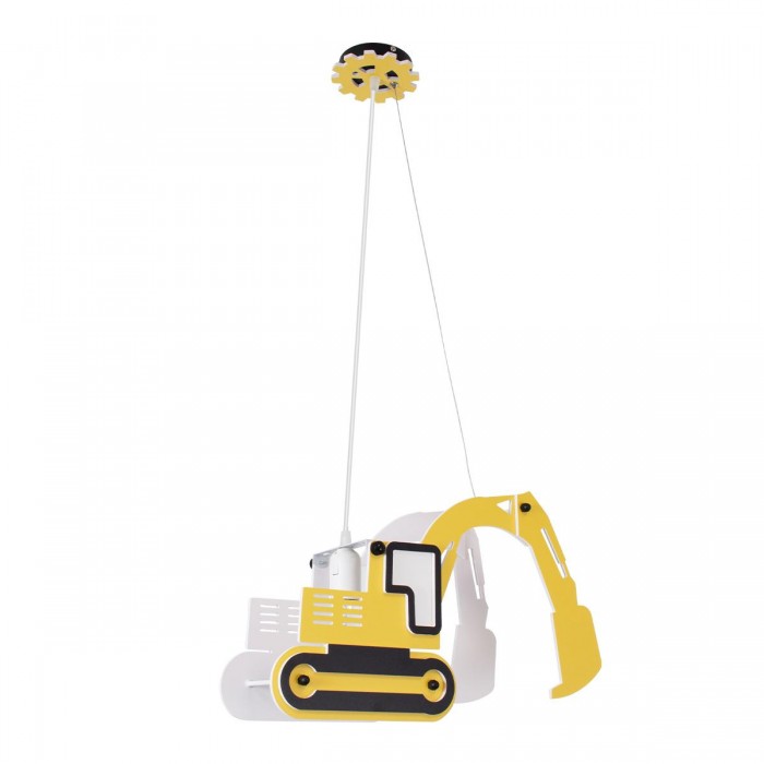 GloboStar® EXCAVATOR 61579 Παιδικό Κρεμαστό Φωτιστικό Φιγούρα Μονόφωτο 1 x E27 IP20 Κίτρινο & Μαύρο Πλαστικό - Μ45 x Π15.5 x Υ27cm GloboStar® EXCAVATOR 61579 Παιδικό Κρεμαστό Φωτιστικό Φιγούρα Μονόφωτο 1 x E27 IP20 Κίτρινο & Μαύρο Πλαστικό - Μ45 x Π15.5 x Υ27cm